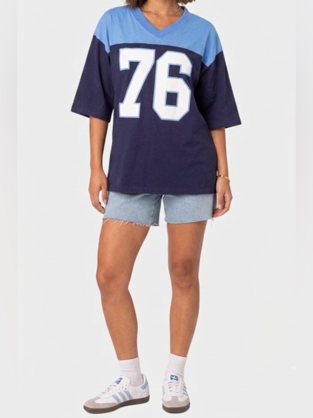 Edikted‎ Y2K style Oversized 100% Cotton Jersey Top